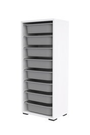 Hanah Home Armario Multiusos Blanco y Gris